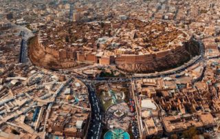 De stad van Erbil, Irak, Impressie van uw Reis naar Irak